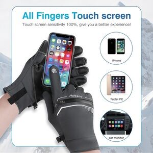 Ryesoy Winter Gloves for Mens /Womens Touch Screen Fingers Gloves  Size …
